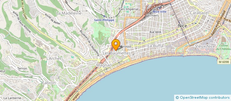 localisation de l'entreprise PHERNETEL à NICE