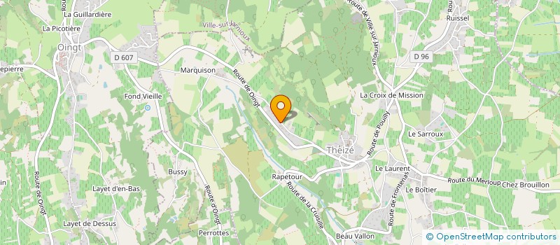 localisation de l'entreprise PHF  THEIZE