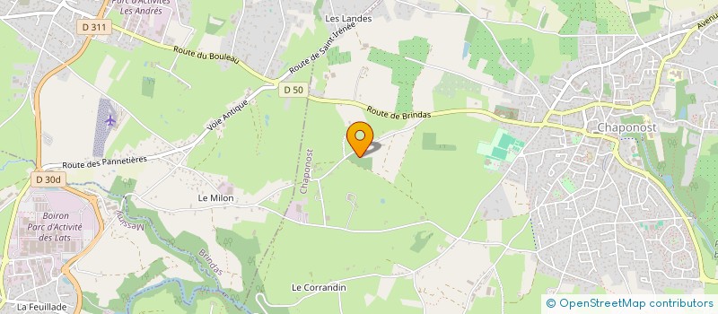 localisation de l'entreprise PHF CONCEPT  CHAPONOST