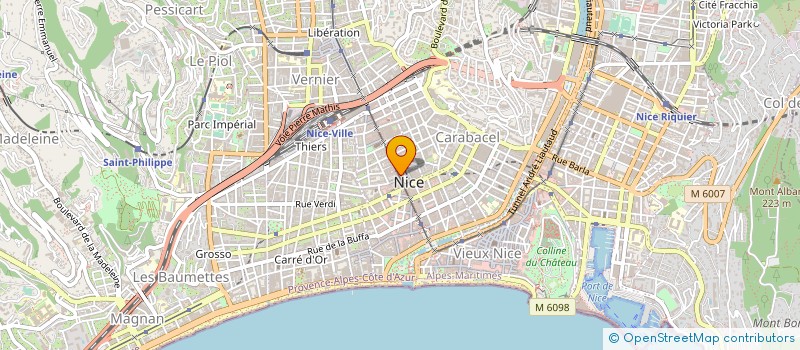 localisation de l'entreprise PHF CONSEIL à NICE
