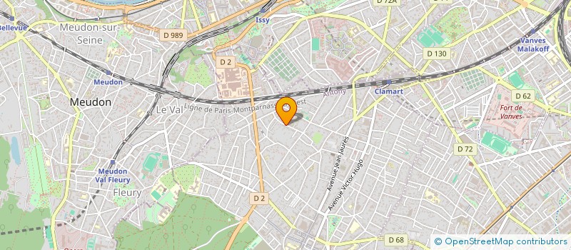 localisation de l'entreprise PHF DEVELOPPEMENT à CLAMART