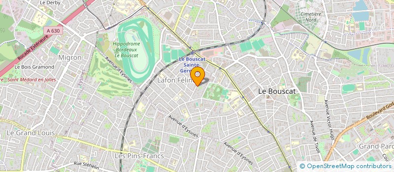 localisation de l'entreprise PHF INVEST  LE BOUSCAT