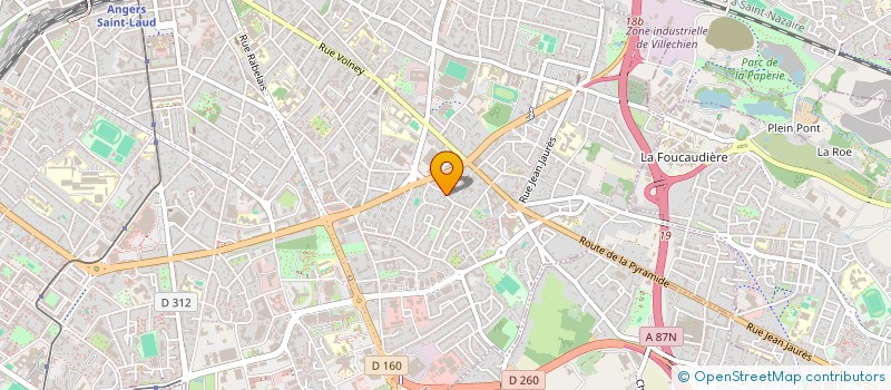 localisation de l'entreprise PHGV à ANGERS