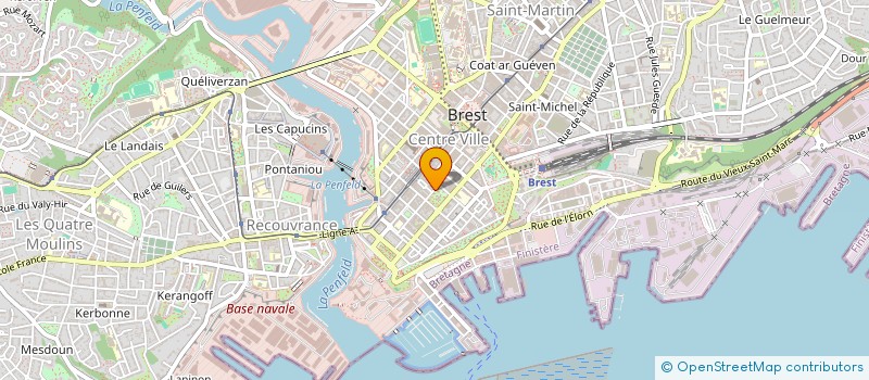 localisation de l'entreprise PHI  BREST