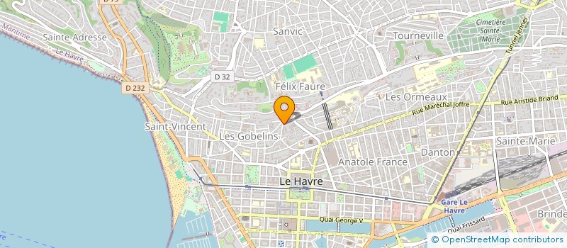 localisation de l'entreprise PHI à LE HAVRE