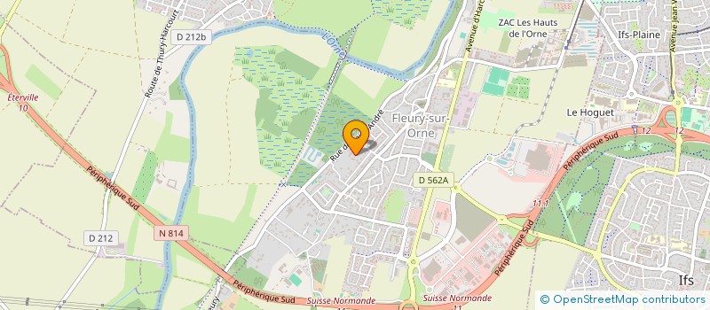 localisation de l'entreprise PHI  FLEURY-SUR-ORNE