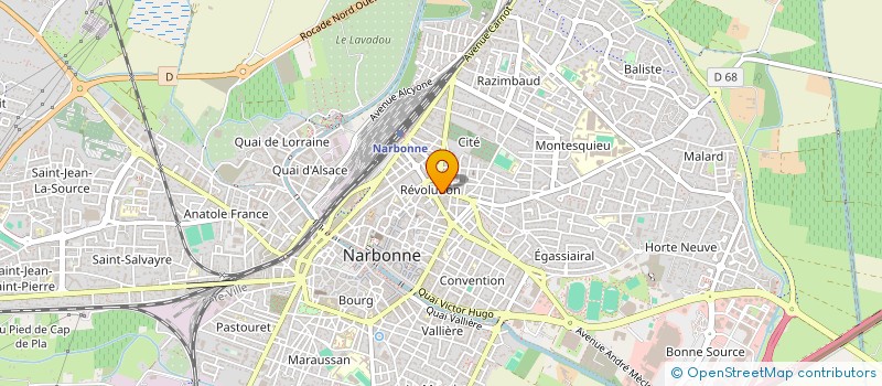 localisation de l'entreprise PHI BAT à NARBONNE