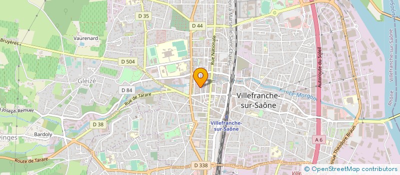 localisation de l'entreprise PHI BM CONSEILS à VILLEFRANCHE-SUR-SAONE