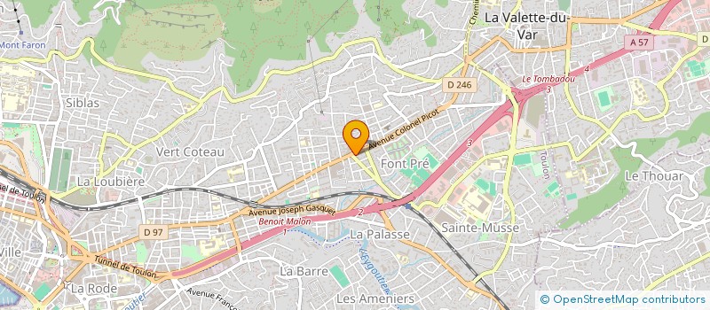 localisation de l'entreprise PHI CONCEPT à TOULON