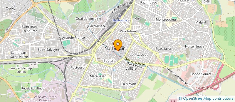localisation de l'entreprise PHI ENERGIES à NARBONNE