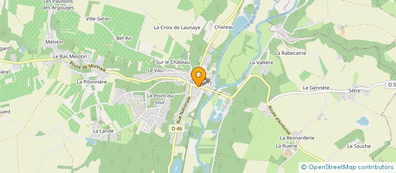 localisation de l'entreprise PHI IMMOBILIER à REUGNY