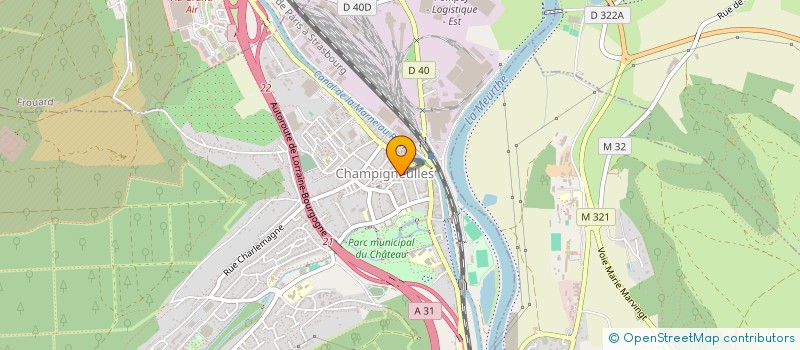localisation de l'entreprise PHI INGENIERIE à CHAMPIGNEULLES