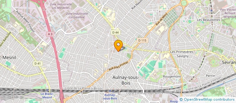 localisation de l'entreprise PHI - INVEST à AULNAY SOUS BOIS