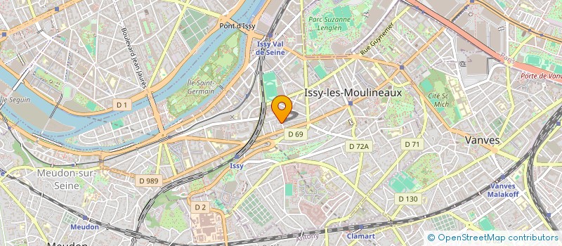 localisation de l'entreprise PHI PARTNERS à ISSY-LES-MOULINEAUX