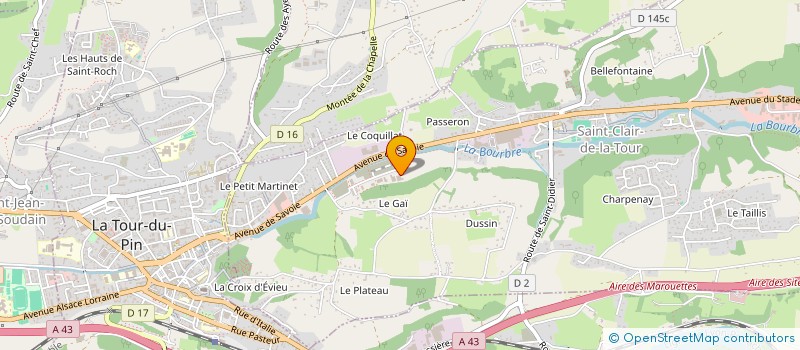 localisation de l'entreprise PHI SIGMA IMMOBILIER  SAINT-CLAIR-DE-LA-TOUR