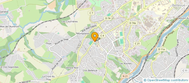 localisation de l'entreprise PHIBENELS  ISLE