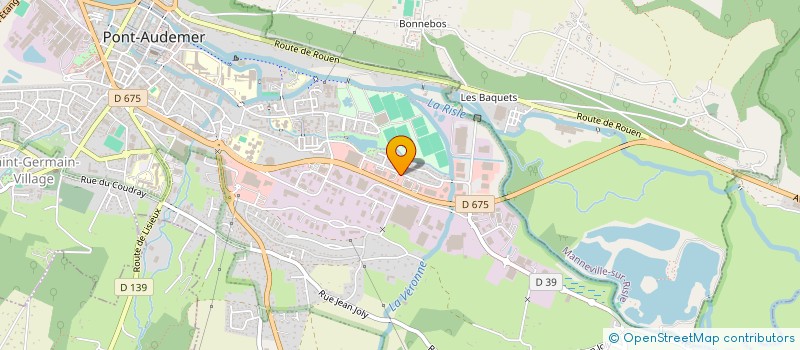 localisation de l'entreprise PHIBON 2 à PONT-AUDEMER