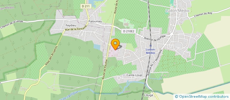 localisation de l'entreprise PHIBRI  LUDON-MEDOC