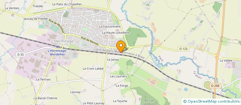 localisation de l'entreprise PHIBY CARRELAGE  L'HERMITAGE