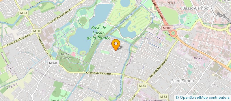 localisation de l'entreprise PHICAR SCI  TOURNEFEUILLE