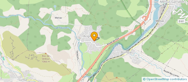 localisation de l'entreprise PHICEL à ARIGNAC