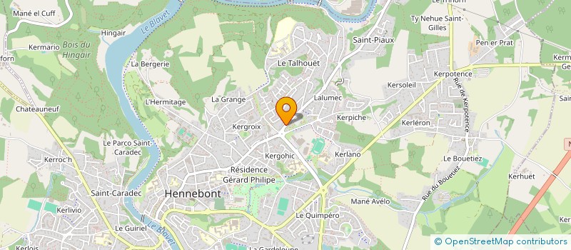 localisation de l'entreprise PHICELOULILE  HENNEBONT