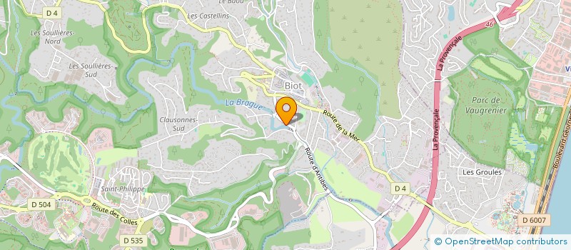 localisation de l'entreprise PHICLAU  BIOT