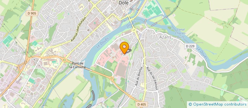 localisation de l'entreprise PHICOL à DOLE