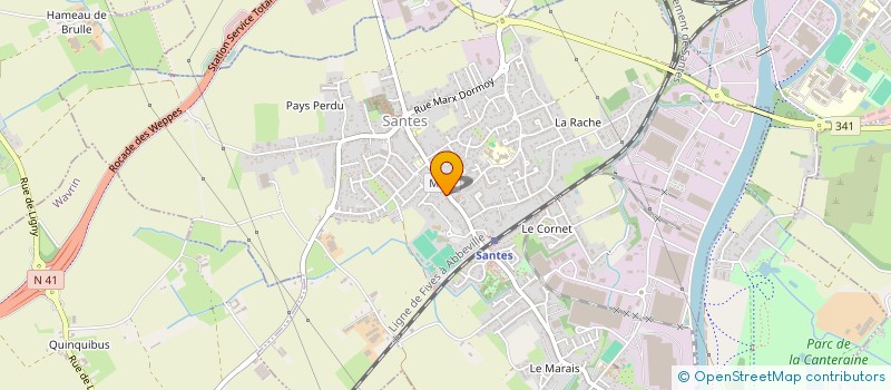 localisation de l'entreprise PHICYJUET  SANTES