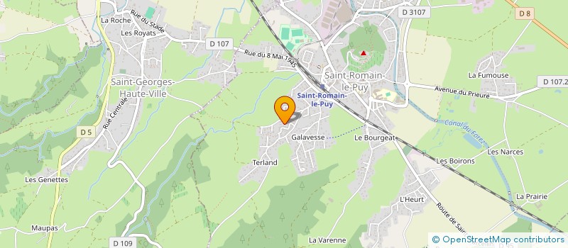 localisation de l'entreprise PHIDAN  SAINT-ROMAIN-LE-PUY