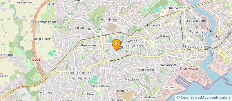 localisation de l'entreprise PHIDAVER  BREST