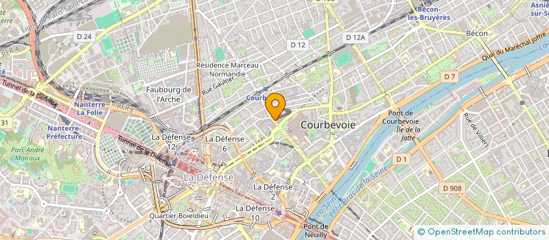 localisation de l'entreprise PHIDEC à COURBEVOIE