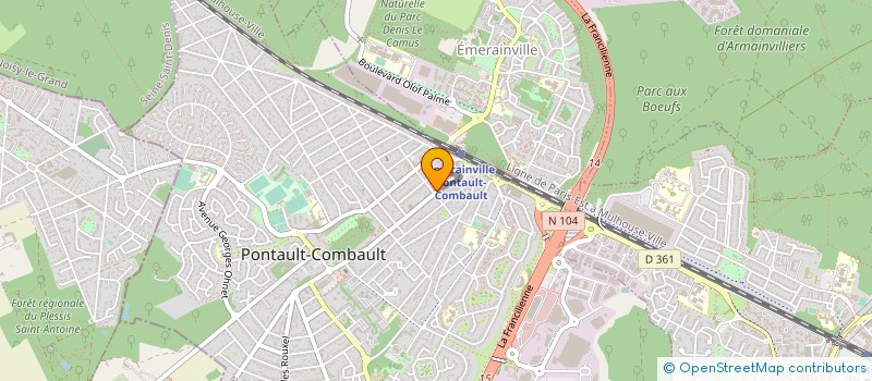 localisation de l'entreprise PHIDELEC à PONTAULT-COMBAULT