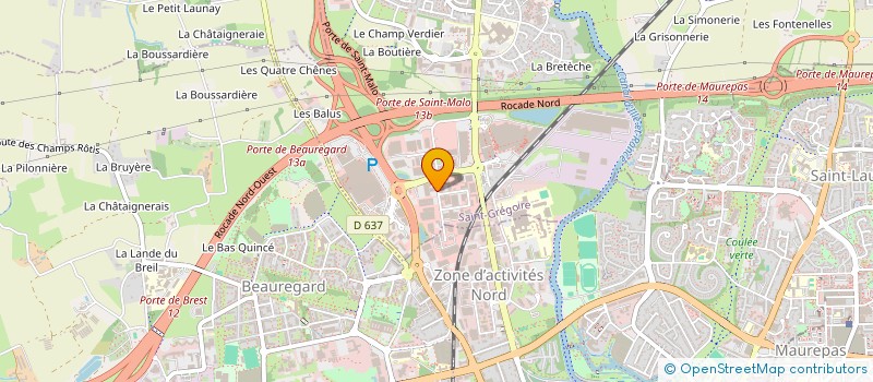 localisation de l'entreprise PHIDIS  SAINT-GREGOIRE