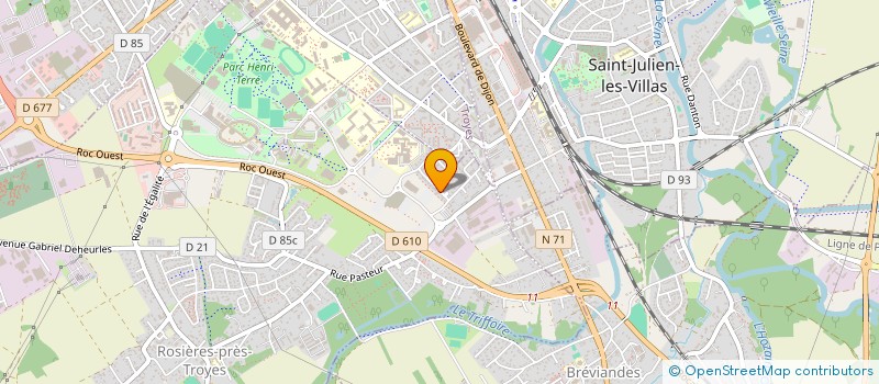 localisation de l'entreprise PHIDRA  ROSIERES-PRES-TROYES