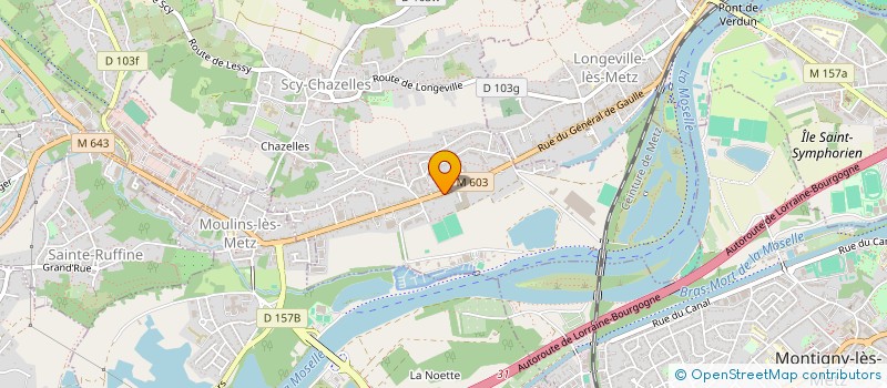 localisation de l'entreprise PHIELENTIN  SCY-CHAZELLES