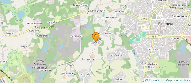 localisation de l'entreprise PHIFELU à PLOEMEUR