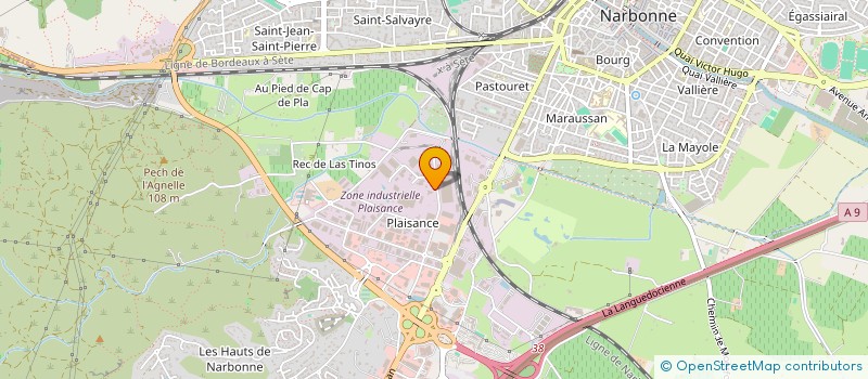 localisation de l'entreprise PHIGE 81 à NARBONNE