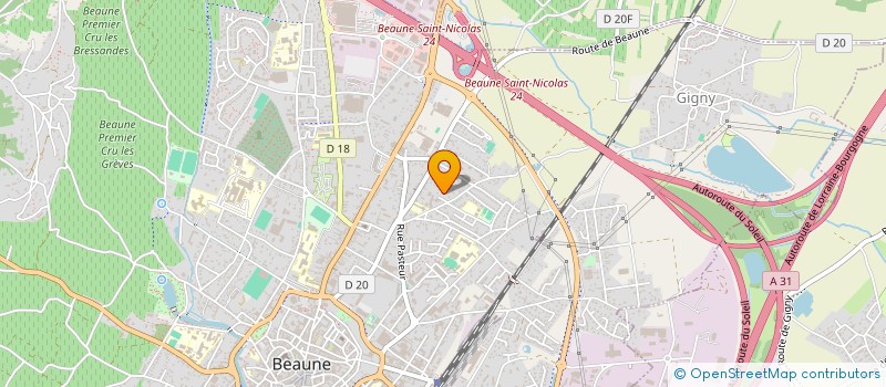 localisation de l'entreprise PHIGEM à BEAUNE