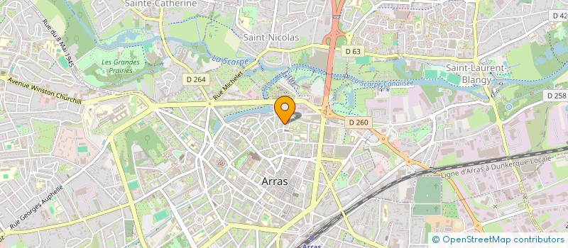 localisation de l'entreprise PHIGERAS à ARRAS