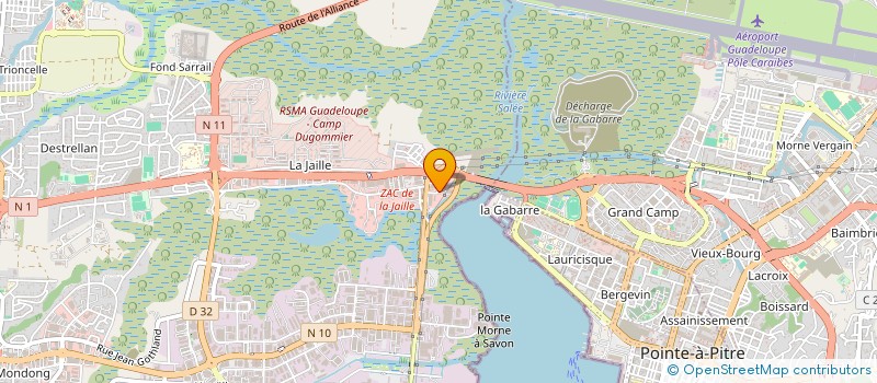 localisation de l'entreprise PHIGESS SOLAR  BAIE-MAHAULT