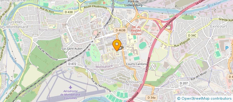 localisation de l'entreprise PHIGI  MONTBELIARD