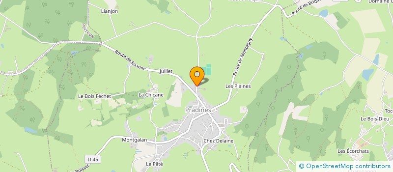 localisation de l'entreprise PHIGUI  PRADINES