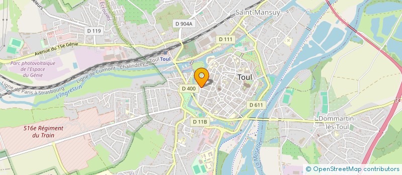 localisation de l'entreprise PHIL'ARTS  TOUL