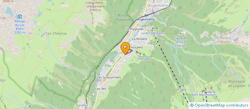 localisation de l'entreprise PHIL&ASS  CHAMONIX-MONT-BLANC