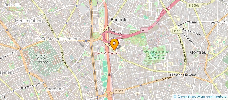 localisation de l'entreprise PHIL'AUTO à BAGNOLET