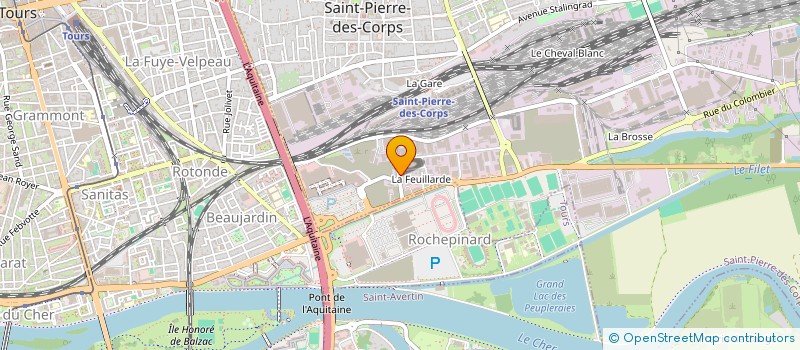 localisation de l'entreprise PHIL'AUTO à SAINT-PIERRE-DES-CORPS
