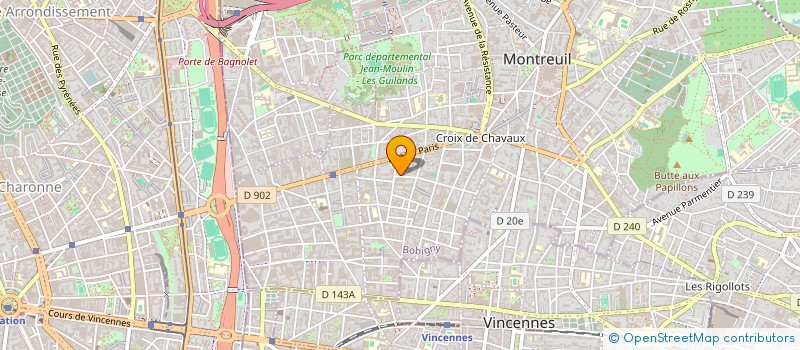 localisation de l'entreprise PHIL'BOIS à MONTREUIL