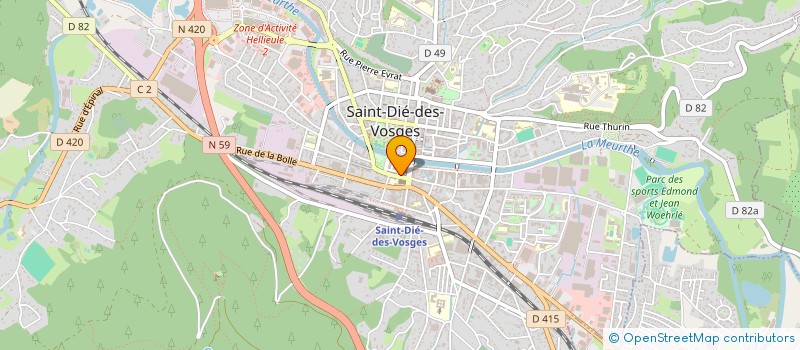 localisation de l'entreprise PHIL COLINE  SAINT-DIE-DES-VOSGES