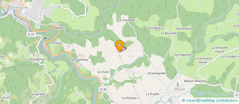 localisation de l'entreprise PHIL-DIFFUSION à BERTIGNAT